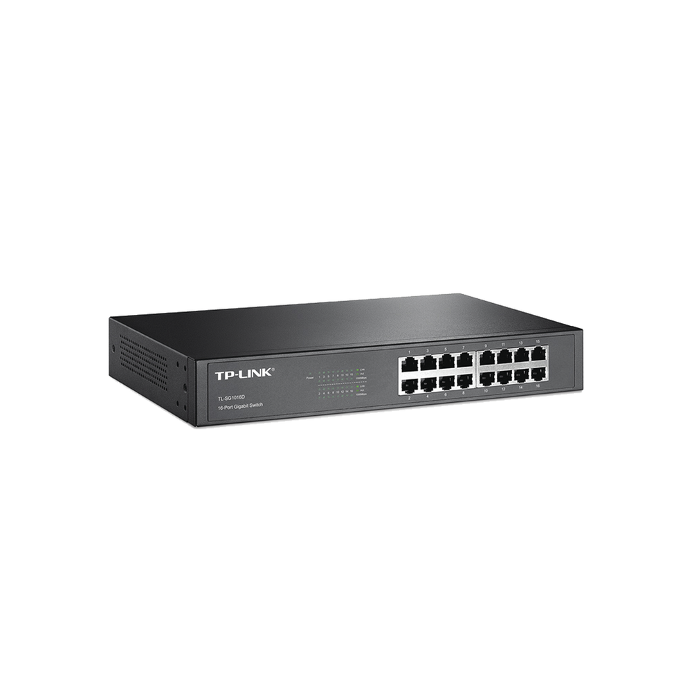 TP-Link TL-SG1016D 16-Port Gigabit Switch - Conmutador - sin gestionar - 16 x 10/100/1000 - sobremesa