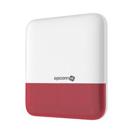 (epcom AX) Wireless Siren with Red Strobe / Outdoor IP65 / 110 dB