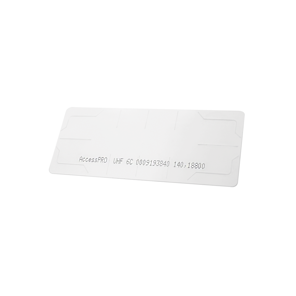 UHF TAG Adherible Tipo Etiqueta / EPC GEN 2 / Se Adhiere al Cristal del Vehículo / Compatible con Lectoras de Largo Alcance PRO12RF y PRO6RF