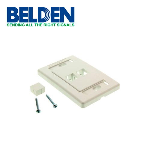 PLACA DE PARED AX101433 BELDEN 2 PUERTOS MDVO COLOR BLANCO PLACA DE PARED AX101433 BELDEN 2 PUERTOS MDVO COLOR BLANCO