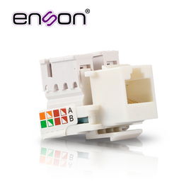 CONECTOR JACK ENSON ENS-JC6WH CAT6 COLOR BLANCO A 90 GRADOS PONCHADO CON PINZAS Y CUBREPOLVO. CONECTOR JACK ENSON ENS-JC6WH CAT6 COLOR BLANCO A 90 GRADOS PONCHADO CON PINZAS Y CUBREPOLVO.