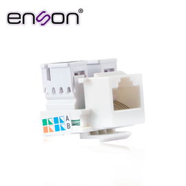 CONECTOR JACK ENSON ENS-JC5WH CAT5E COLOR BLANCO A 90 GRADOS PONCHADO CON PINZAS Y CUBREPOLVO. CONECTOR JACK ENSON ENS-JC5WH CAT5E COLOR BLANCO A 90 GRADOS PONCHADO CON PINZAS Y CUBREPOLVO.