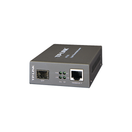 Convertidor Multimedia SFP Gigabit, 1 Puerto RJ45 1000 Mbps, 1 Puerto SFP, hasta 550 M en fibra multimodo y 10 Km en fibra monomodo
