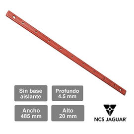 BARRA DE TIERRA NCS-RL19-GB / NCS-RL-GB PARA ATERRIZAR EQUIPOS EN RACKS O GABINETES DE 19PULGADAS NCS JAGUAR BARRA DE COBRE ELECTROLITICO BARRENOS CON CUERDA PARA FIJACION DE TERMINALES O CLEMAS CUMPLE CON NORMA EIA