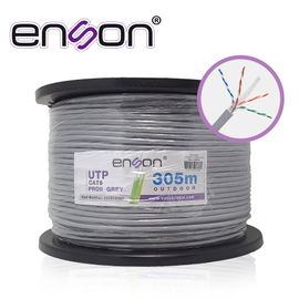 CABLE UTP CAT6 ENSON 13161G305 SERIE PRO-II CALIBE 23 AWG 100% COBRE DE ALTO RENDIMIENTO BOBINA DE 305 METROS FORRO PVC COLOR GRIS USO EXTERIOR RECOMENDADO PARA CCTV, VIDEO IP Y REDES BASE 10,100,1000 CABLE UTP CAT6 ENSON 13161G305 SERIE PRO-II CALIBE 23 AWG 100% COBRE DE ALTO RENDIMIENTO BOBINA DE 305 METROS FORRO PVC COLOR GRIS USO EXTERIOR RECOMENDADO PARA CCTV, VIDEO IP Y REDES BASE 10,100,1000