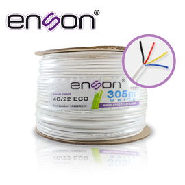 CABLE DE ALARMA ENSON 32202W305 SERIE ECO MULTIFILAR 4C/22 AWG BOBINA DE 305 METROS FORRO PVC COLOR BLANCO PARA USO INTERIOR DISEÑADO PARA CONEXIONES DE SISTEMAS DE ALARMA CABLE DE ALARMA ENSON 32202W305 SERIE ECO MULTIFILAR 4C/22 AWG BOBINA DE 305 METROS FORRO PVC COLOR BLANCO PARA USO INTERIOR DISEÑADO PARA CONEXIONES DE SISTEMAS DE ALARMA