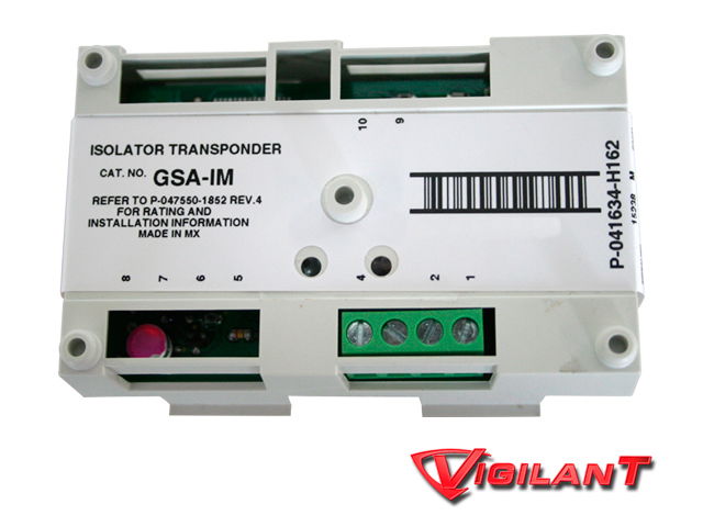 MÓDULO AISLADOR VIGILANT GSA-IM2 DIRECCION ELECTRONICA (SIN SWITCHES) SE INTEGRA CON LOS PANELES VS1 Y VS4 DE KIDDE POR MEDIO DEL LAZO DE COMUNICACIÓN SLC, LISTADO UL, ULC, CSFM, MEA, FM MÓDULO AISLADOR VIGILANT GSA-IM2 DIRECCION ELECTRONICA (SIN SWITCHES) SE INTEGRA CON LOS PANELES VS1 Y VS4 DE KIDDE POR MEDIO DEL LAZO DE COMUNICACIÓN SLC, LISTADO UL, ULC, CSFM, MEA, FM