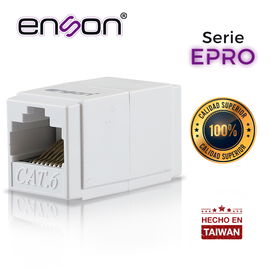 COPLE RJ45 ENSON EPRO-COP6 HEMBRA-HEMBRA CAT6 IDEAL PARA UNIR DE DOS SEGMENTOS DE CABLE UTP YA TERMINADOS COPLE RJ45 ENSON EPRO-COP6 HEMBRA-HEMBRA CAT6 IDEAL PARA UNIR DE DOS SEGMENTOS DE CABLE UTP YA TERMINADOS