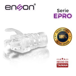 BOTA PARA CABLE UTP ENSON EPRO-BOOT-CL TRANSPARENTE IDEAL PARA EL TERMINADO Y CUIDADO DEL REMATADO, COMPATIBLE CON CAT5E/6/6A Y CON PLUGS ENSON EPRO-PLUG