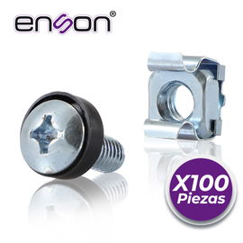 KIT DE TORNILLOS Y TUERCAS ENJAULADAS ENSON ENS-RT100 100PZA COMPATIBLES CON RACKS Y GABINETES DE LA MARCA ENSON BELDEN Y GABINETES DE LA MARCA JAGUAR KIT DE TORNILLOS Y TUERCAS ENJAULADAS ENSON ENS-RT100 100PZA COMPATIBLES CON RACKS Y GABINETES DE LA MARCA ENSON BELDEN Y GABINETES DE LA MARCA JAGUAR
