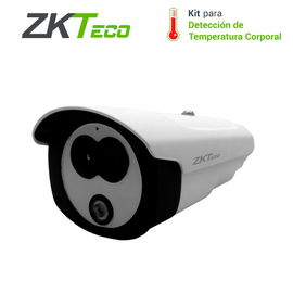 CAMARA IP BULLET CON SISTEMA INTEGRAL DE DETECCIÓN DE TEMPERATURA ZKTECO ZN-T96-M ALCANCE DE MEDICIÓN HASTA 5 METROS DETECCIÓN DE HASTA 15 OBJETIVOS CUENTA CON DOBLE LENTE TÉRMICO Y LUZ VISIBLE TIEMPO DE MEDICIÓN MENOR A 50