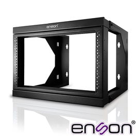 RACK PARED ENSON ENS-RKGO6U 6UR PREPARADO PARA ANCLAJE EN PARED UR MARCADAS MARCO DE RACK ABATIBLE POSTES PARA TORNILLO 12-24 5/8 CAPACIDAD DE CARGA 35 KG IDEAL PARA SOLUCIONES DONDE EL ESPACIO ES REDUCIDO