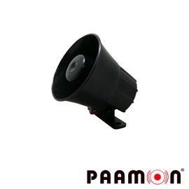 MINI SIRENA PAAMON 15 WATTS PM-SRE108, 1 TONO, USO PARA INTERIOR Y EXTERIOR, MATERIAL PLÁSTICO ABS, NIVEL DE SONIDO 110dB, VOLTAJE DE OPERACIÓN DE 9-15VDC, COMPATIBLE CON CUALQUIER SISTEMA DE ALARMA.