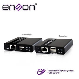 EXTENSOR HDMI ENSON ENS-HDMIE70KVM DE 70MTS MEDIANTE CABLE UTP CAT6/6A/7 SE PUEDE CASCADEAR TRANSMITE VIDEO FULL HD 1080P@60HZ AUDIO STEREO Y TECLADO Y MOUSE A DISTANCIA, NO INCLUYE CABLE HDMI EXTENSOR HDMI ENSON ENS-HDMIE70KVM DE 70MTS MEDIANTE CABLE UTP CAT6/6A/7 SE PUEDE CASCADEAR TRANSMITE VIDEO FULL HD 1080P@60HZ AUDIO STEREO Y TECLADO Y MOUSE A DISTANCIA, NO INCLUYE CABLE HDMI