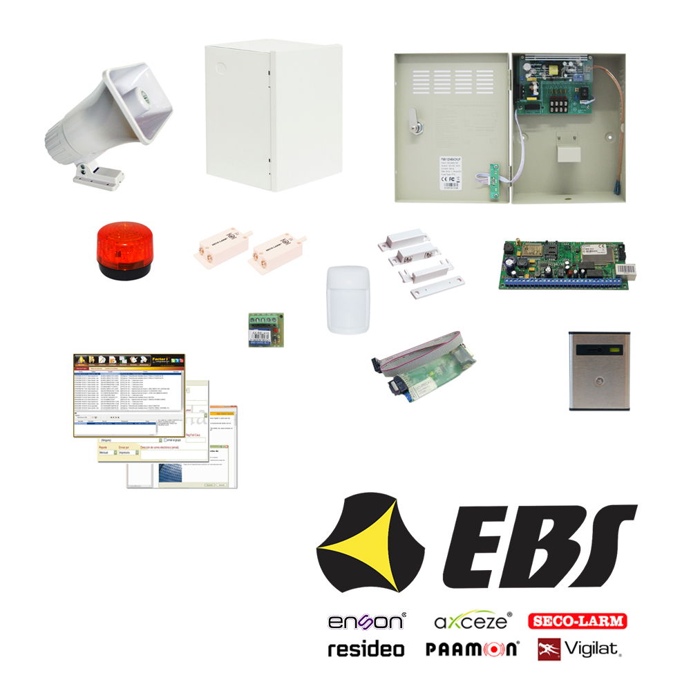 STARTER KIT MONITOREO DE ALARMAS 1x KIT LX20B + GSMANTENA3-11 +1x GD-PROG+ 1x PSB-1204BACKUP+ 1x AX-RELAY 5+ 1x  SS-078Q/SS078+ 1x 7939-2WH+ 1x IS335T+ 1x S30G2TER+ 1x V3INIT