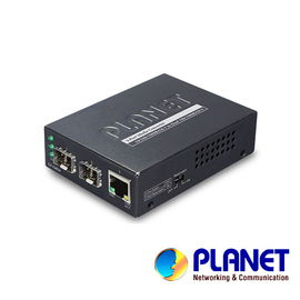 Convertidor de Medios 1000Base-T a Dual 1000BASE-X SFP