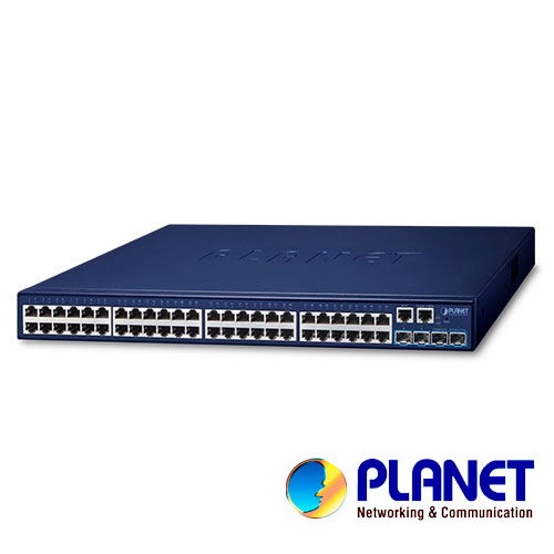 SWITCH PLANET STACKING SGS-5240-48T4X ADMINISTRABLE L2 + L3 RUTEO ESTATICO/ 48 PUERTOS RJ45 VELOCIDAD DE TRANSMISION 10/100/1000 Mbps + 4 SFP VELOCIDAD DE TRANSMISION 10 Gbps + 1 PUERTO RJ45 SERIAL/MONTAJE EN RACK/TEMPERATURA DE OPERACION 0-50°C SWITCH PLANET STACKING SGS-5240-48T4X ADMINISTRABLE L2 + L3 RUTEO ESTATICO/ 48 PUERTOS RJ45 VELOCIDAD DE TRANSMISION 10/100/1000 Mbps + 4 SFP VELOCIDAD DE TRANSMISION 10 Gbps + 1 PUERTO RJ45 SERIAL/MONTAJE EN RACK/TEMPERATURA DE OPERACION 0-50°C