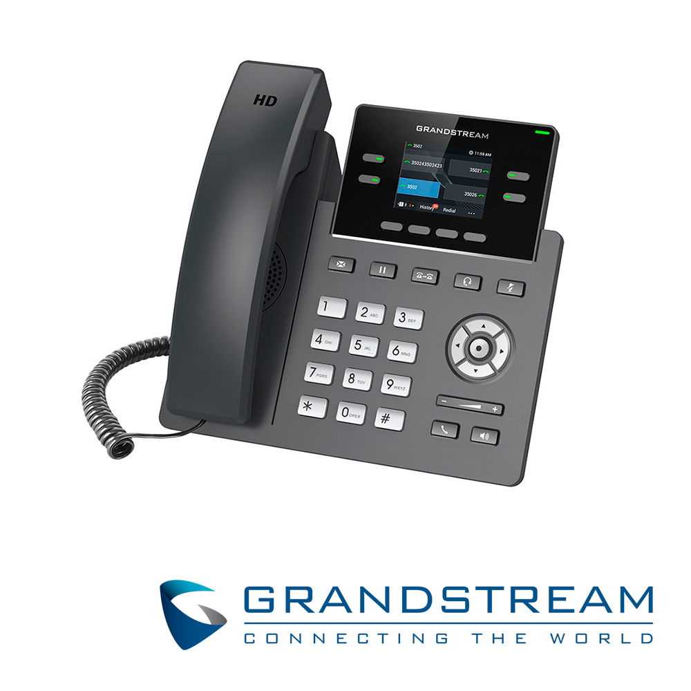 TELEFONO IP HD GRADO CARRIER GRANDSTREAM GRP2612P, 2 CUENTAS SIP, 4 TECLAS MULTI FUNCION, LCD DE 320X240, 2XETH 10/100, PLACA FRONTAL INTERCAMBIABLE, 16 TECLAS TECLAS BLF DIGITALES, SOPORTA POE 802.3AF, NO INCLUYE ADAPTADOR DE CORRIENTE TELEFONO IP HD GRADO CARRIER GRANDSTREAM GRP2612P, 2 CUENTAS SIP, 4 TECLAS MULTI FUNCION, LCD DE 320X240, 2XETH 10/100, PLACA FRONTAL INTERCAMBIABLE, 16 TECLAS TECLAS BLF DIGITALES, SOPORTA POE 802.3AF, NO INCLUYE ADAPTADOR DE CORRIENTE