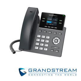 TELEFONO IP HD GRADO CARRIER GRANDSTREAM GRP2612P, 2 CUENTAS SIP, 4 TECLAS MULTI FUNCION, LCD DE 320X240, 2XETH 10/100, PLACA FRONTAL INTERCAMBIABLE, 16 TECLAS TECLAS BLF DIGITALES, SOPORTA POE 802.3AF, NO INCLUYE ADAPTADOR DE CORRIENTE