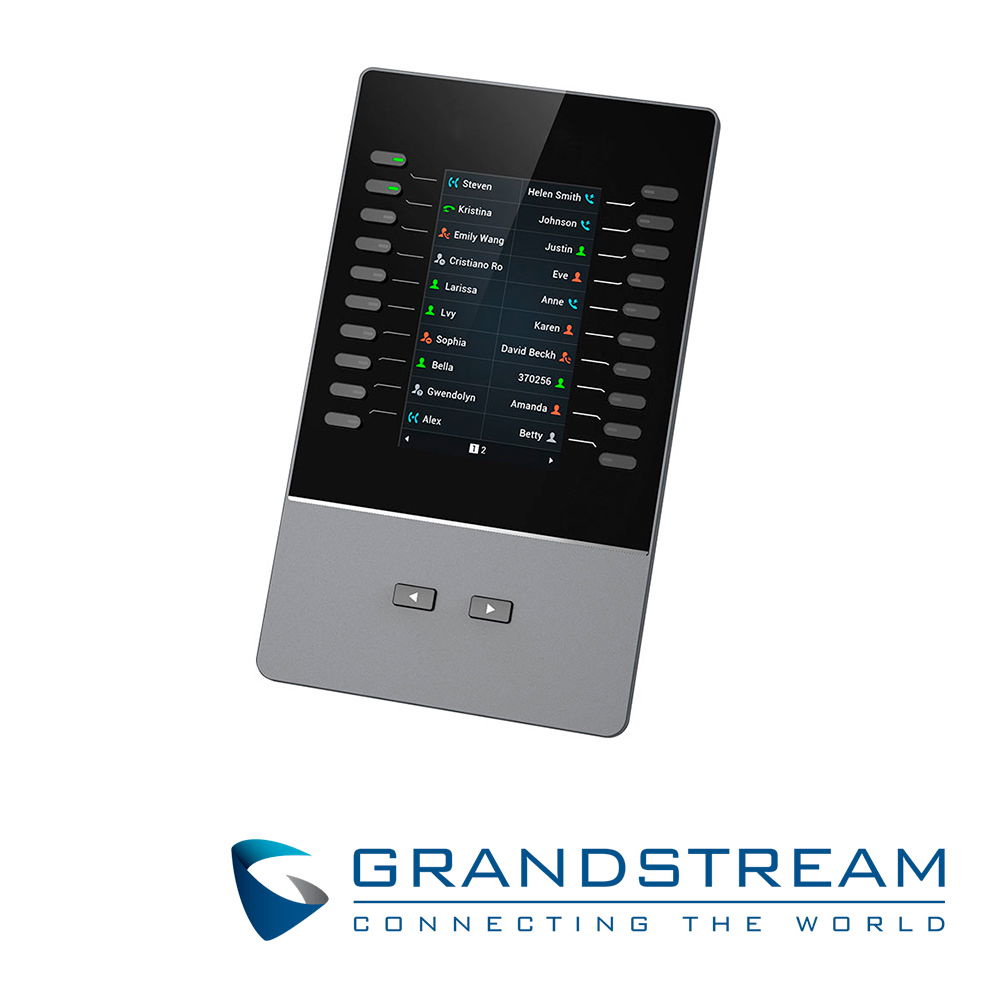 MODULO DE EXPANSION GRANDSTREAM GBX20 CON 20 BOTONES PROGRAMABLES (CADA UNO EN DUAL COLOR-LED) Y PANTALLA LCD COLOR DE 272X480, HASTA 40 MEMORIAS EN DOS PAGINAS Y HASTA 4 CONECTADOS A UN MISMO TELEFONO. COMPATIBLE CON TELEFONOS GRP2615 Y GXV3350 MODULO DE EXPANSION GRANDSTREAM GBX20 CON 20 BOTONES PROGRAMABLES (CADA UNO EN DUAL COLOR-LED) Y PANTALLA LCD COLOR DE 272X480, HASTA 40 MEMORIAS EN DOS PAGINAS Y HASTA 4 CONECTADOS A UN MISMO TELEFONO. COMPATIBLE CON TELEFONOS GRP2615 Y GXV3350