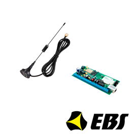 KIT DE 1 COMUNICADOR UNIVERSAL DUAL IP/4G  PARA SISTEMAS DE ALARMA E INCENDIO EBS EPX400-A20C  + 1x ANTENA GSM GSMANTENA3-11