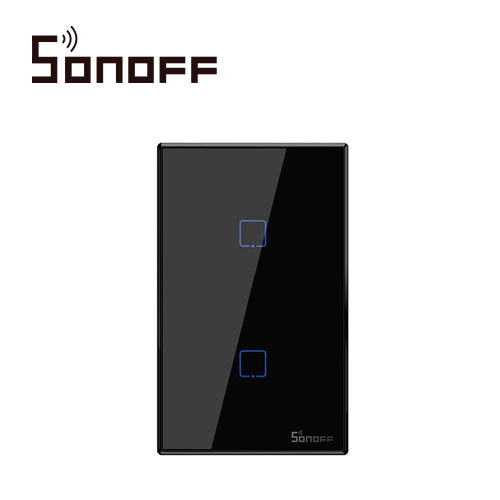 APAGADOR DE PARED TOUCH ON/OFF SONOFF T3US2C COLOR NEGRO SMART INALAMBRICO WIFI PARA SOLUCION DE SMART HOME CON TEMPORIZADOR PARA IOS Y ANDROID COMPATIBLE CON ALEXA/GOOGLE HOME 2CH WIFI 2.4GHZ RF 433 HASTA 2AMP POR CANAL APAGADOR DE PARED TOUCH ON/OFF SONOFF T3US2C COLOR NEGRO SMART INALAMBRICO WIFI PARA SOLUCION DE SMART HOME CON TEMPORIZADOR PARA IOS Y ANDROID COMPATIBLE CON ALEXA/GOOGLE HOME 2CH WIFI 2.4GHZ RF 433 HASTA 2AMP POR CANAL