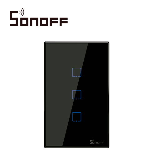 APAGADOR DE PARED TOUCH ON/OFF SONOFF T3US3C COLOR NEGRO SMART INALAMBRICO WIFI PARA SOLUCION DE SMART HOME CON TEMPORIZADOR PARA IOS Y ANDROID COMPATIBLE CON ALEXA/GOOGLE HOME 3CH WIFI 2.4GHZ RF 433 HASTA 2AMP POR CANAL APAGADOR DE PARED TOUCH ON/OFF SONOFF T3US3C COLOR NEGRO SMART INALAMBRICO WIFI PARA SOLUCION DE SMART HOME CON TEMPORIZADOR PARA IOS Y ANDROID COMPATIBLE CON ALEXA/GOOGLE HOME 3CH WIFI 2.4GHZ RF 433 HASTA 2AMP POR CANAL