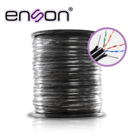CABLE UTP PARA ELEVADOR CAT6 ENSON 43352B3055 SERIE PRO-II CALIBE 23 AWG 100% COBRE DE ALTO RENDIMIENTO BOBINA DE 305 METROS FORRO PVC COLOR NEGRO CON 2 CABLEAS DE ACERO COMO ARMADURA PARA SU USO EN ELEVADORES O CABLE AEREO EN INTERIORES RECOMENDADO CABLE UTP PARA ELEVADOR CAT6 ENSON 43352B3055 SERIE PRO-II CALIBE 23 AWG 100% COBRE DE ALTO RENDIMIENTO BOBINA DE 305 METROS FORRO PVC COLOR NEGRO CON 2 CABLEAS DE ACERO COMO ARMADURA PARA SU USO EN ELEVADORES O CABLE AEREO EN INTERIORES RECOMENDADO