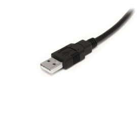 StarTech.com Cable USB Activo de 10m para Impresora - 1x USB A Macho - 1x USB B Macho - Adaptador Negro