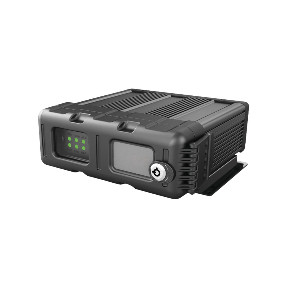 (NUBE EPCOMGPS) DVR móvil tribrido / almacenamiento en memoria  SD / soporta 4 canales AHD hasta 2MP + 1 canal IP hasta 2MP / Compresión de vídeo H.265,
