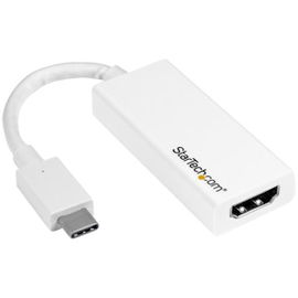StarTech.com Adaptador Gráfico USB-C a HDMI - Conversor de Vídeo USB 3.1 Type-C a HDMI - Blanco StarTech.com Adaptador Gráfico USB-C a HDMI - Conversor de Vídeo USB 3.1 Type-C a HDMI - Blanco