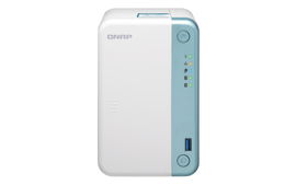 QNAP TS-251D NAS Torre Ethernet Azul, Blanco J4005