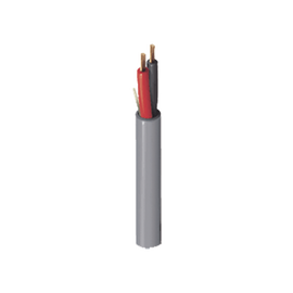 Bobina de 305 metros de cable / 2 x 16 AWG / Color Gris / Para aplicaciones multi propósito, seguridad, control de acceso, audio.