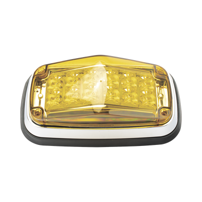 Luz de advertencia color Ambar,SAE, 12 Led, IP67