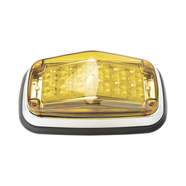 Luz de advertencia color Ambar,SAE, 12 Led, IP67