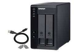CAJA DE EXPANSION DE ALMACENAMIENTO QNAP TR-002-US / 2 BAHIAS FRONTALES SATA 3.5 PULGADAS y 2.5 PULGADAS / MONTAJE EN ESCRITORIO / INTERCONEXION VIA USB  /COMPATIBLE CON NAS QNAP (revisar lista de compatibilidad) y SERVIDORES WINDOWS-MAC