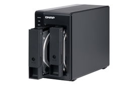 CAJA DE EXPANSION DE ALMACENAMIENTO QNAP TR-002-US / 2 BAHIAS FRONTALES SATA 3.5 PULGADAS y 2.5 PULGADAS / MONTAJE EN ESCRITORIO / INTERCONEXION VIA USB  /COMPATIBLE CON NAS QNAP (revisar lista de compatibilidad) y SERVIDORES WINDOWS-MAC