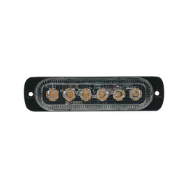 Luz direccional con 6 LEDS, color ambar, 12-24 VCD