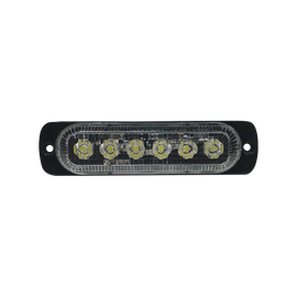 Luz direccional con 6 LEDS, color claro, 12-24 VCD