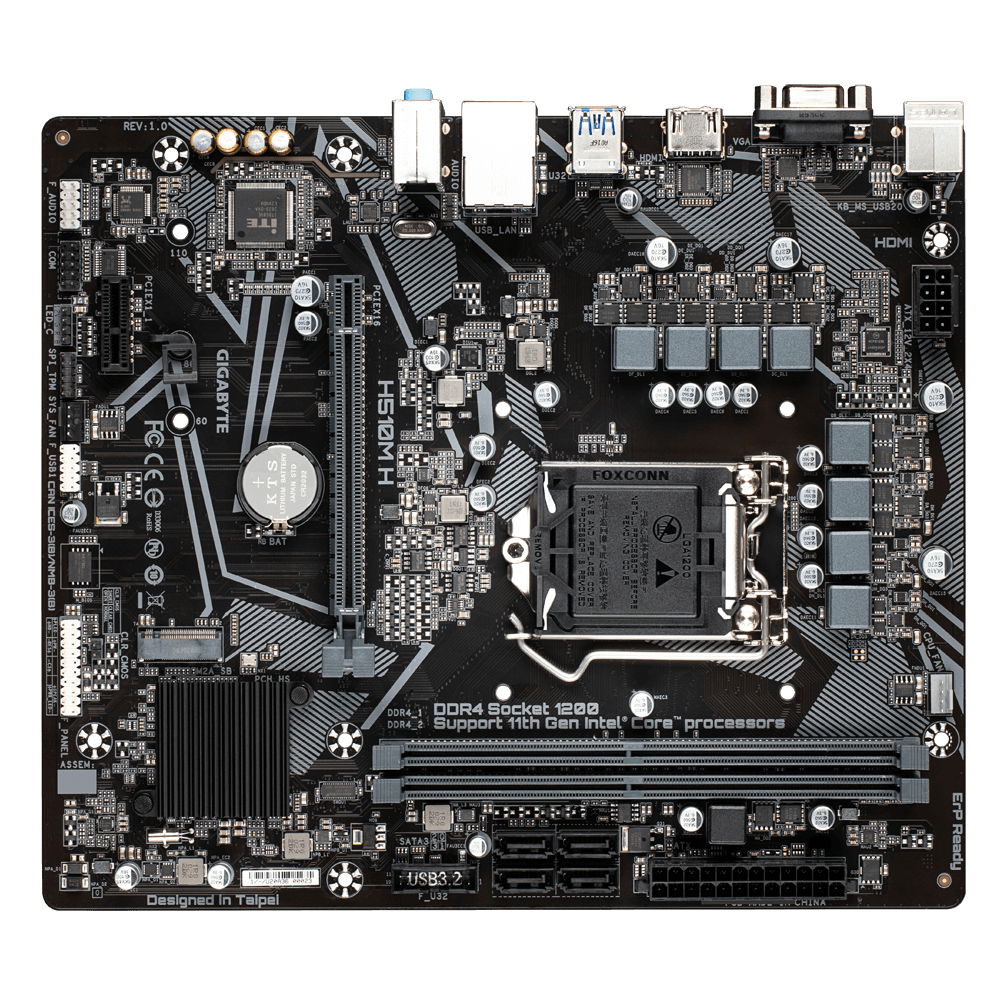 MB GIGABYTE H510M-H LGA-1200 2DDR4 PCI-E M.2 S/R 10-11GEN 889523026663 MB GIGABYTE H510M-H LGA-1200 2DDR4 PCI-E M.2 S/R 10-11GEN 889523026663
