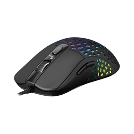 Mouse gamer SWARM Xtech - 6 botones para videojuegos - RBG - 6400 DPI - Cable antienredos