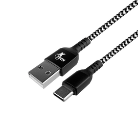 Cable trenzado con conector Tipo C macho a USB 2.0 A macho (XTC-511)