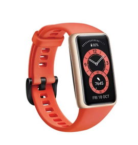 Huawei Band 6, Pantalla AMOLED, Resistente al agua, Compatible con Android y iOS, Color Ambar