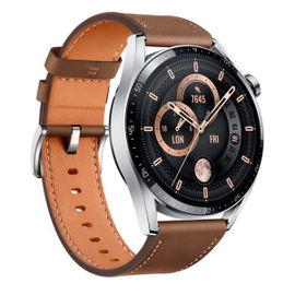 Huawei GT 3, AMOLED 46mm, compatible con iOS y Android, Color Café