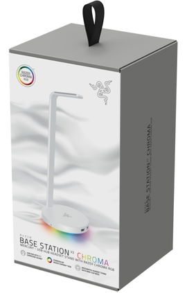 Base Para Auriculares Razer Base Station V2 Chroma - Blanco Mercurio Base Para Auriculares Razer Base Station V2 Chroma - Blanco Mercurio
