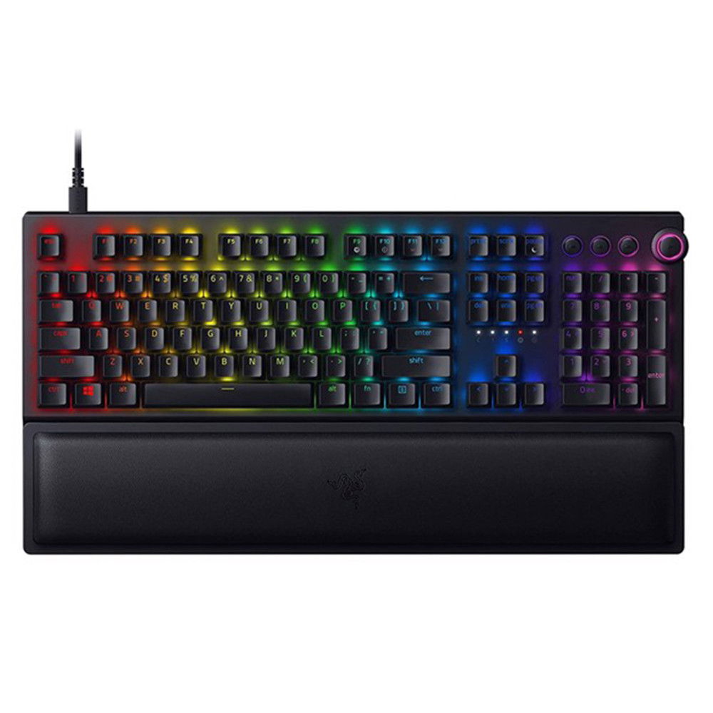 Teclado Razer BlackWidow V3 Pro - Bluetooth, 2.4 GHz, USB-C - EE. UU. - Interruptor: Razer Green