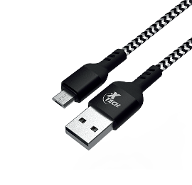 Cable trenzado USB 2.0 macho A a micro-USB macho B - XTC-366