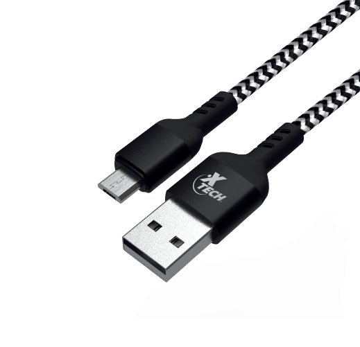 Cable trenzado USB 2.0 macho A a micro-USB macho B - XTC-366