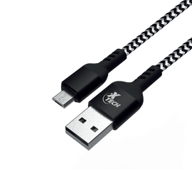 Cable trenzado USB 2.0 macho A a micro-USB macho B - XTC-366