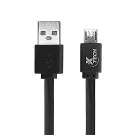Cable USB - USB (M) A Micro-USB Tipo B (M) - USB 2.0 - 5 V - 2.4 A - 1 M - Plano - Negro, Blanco, Azul, Verde, Naranja (Paquete De 10)